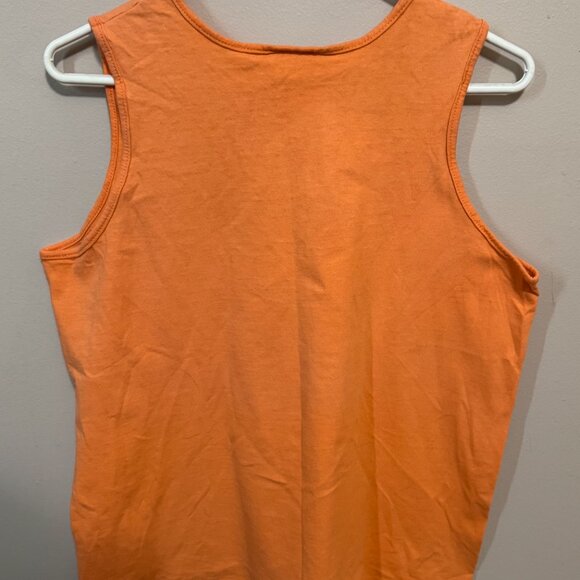 Vintage 1990s Player's Club Orange Women's Shirts | 100% Cotton | Women’s M - Picture 3 of 6